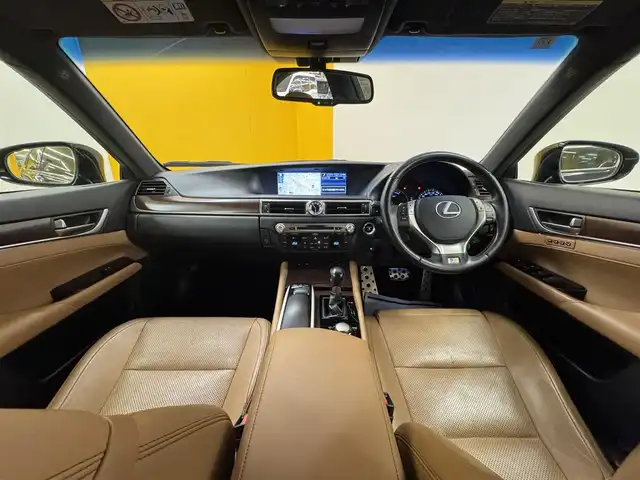 レクサス ＧＳ 450h Fスポーツ 群馬県 2013(平25)年 9万km ラピスラズリマイカ サンルーフ　マークレビンソン　純正メーカーナビ　フルセグＴＶ　ＢＴ　バックカメラ　追従型クルコン　ＢＳＭ　ＨＵＤ　茶革　温シート　冷シート　電動シート　パドルシフト　　ＬＥＤ　ビルトインＥＴＣ