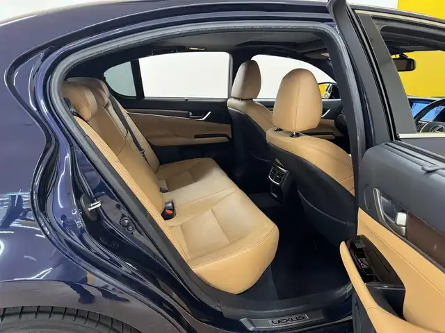 レクサス ＧＳ 450h Fスポーツ 群馬県 2013(平25)年 9万km ラピスラズリマイカ サンルーフ　マークレビンソン　純正メーカーナビ　フルセグＴＶ　ＢＴ　バックカメラ　追従型クルコン　ＢＳＭ　ＨＵＤ　茶革　温シート　冷シート　電動シート　パドルシフト　　ＬＥＤ　ビルトインＥＴＣ