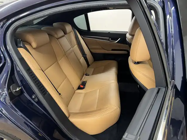 レクサス ＧＳ 450h Fスポーツ 群馬県 2013(平25)年 9万km ラピスラズリマイカ サンルーフ　マークレビンソン　純正メーカーナビ　フルセグＴＶ　ＢＴ　バックカメラ　追従型クルコン　ＢＳＭ　ＨＵＤ　茶革　温シート　冷シート　電動シート　パドルシフト　　ＬＥＤ　ビルトインＥＴＣ