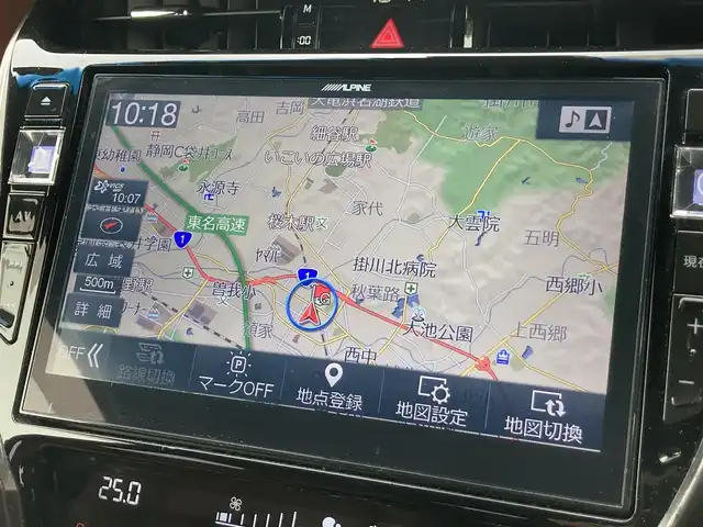 トヨタ ハリアー プレミアム 静岡県 2019(平31)年 10.2万km ホワイトパールクリスタルシャイン Toyota Safety Sense/ALPINE製10インチナビ(EX10Z)/　AM FM CD DVD Bluetooth USB/フルセグTV/バックモニター/前方ドライブレコーダー/LEDオートヘッドランプ/レーダークルーズコントロール/ブラウンハーフレザーシート/パワーバックドア/スマートキー2本＆カードキー/社外17インチアルミホイール/ムーンルーフ/パワーシート(運転席)/ビルトインETC