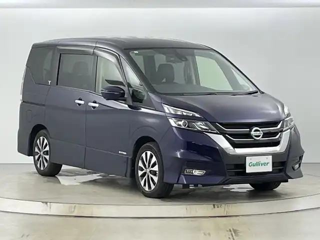 日産 セレナ ハイウェイスターVセレクションⅡ 愛知県 2019(令1)年 7.2万km アズライトブルー 禁煙車/純正9インチナビ/（CD/DVD/Bluetooth/フルセグTV/SD）/全方位カメラ/フリップダウンモニター/プロパイロット/衝突軽減ブレーキ/レーンキープアシスト/レーダークルーズコントロール/パーキングアシスト/コーナーセンサー/インテリジェントルームミラー/ETC/ドライブレコーダー/両側パワースライドドア/純正15インチアルミホイール/LEDヘッドライト/フロントフォグランプ/オートライト/スマートキー/プッシュスタート/アイドリングストップ/横滑り防止装置/純正フロアマット