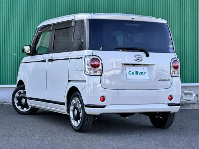 ダイハツ ムーヴ キャンバス G ブラックアクセント リミテッド SAⅢ 宮城県 2020(令2)年 5万km パールホワイトⅢ 4WD車/スマートアシストIII/　・衝突回避支援ブレーキ（対車両・対歩行者）/　・衝突警報機能（対車両・対歩行者）/　・誤発進抑制制御機能（前方・後方）/　・車線逸脱警報機能/　・先行車発進お知らせ/　・オートハイビーム/社外ナビ/・CD/Bluetooth/ワンセグTV/パノラマモニター/前後ドライブレコーダー/ETC/両側パワースライドドア/リアコーナーセンサー/ステアリングスイッチ/LEDヘッドライト/LEDフォグライト/プッシュスタート/スマートキー/フロアマット/電動格納ミラー