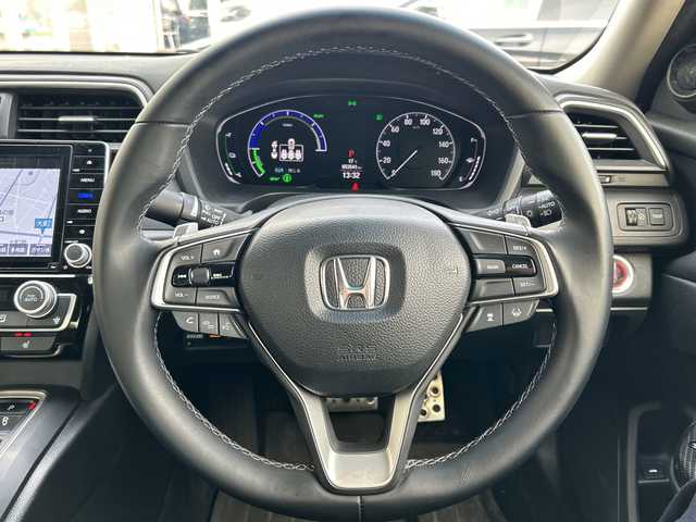 ホンダ インサイト EX 栃木県 2019(平31)年 5.4万km プラチナホワイトパール 純正8インチインターナビ/・VXU-1975Gi/・Bluetooth CD DVD/・TV フルセグ/・バックカメラ/8スピーカー/追従式クルーズコントロール/ハーフレザーシート/シートヒーター/パワーシート/左右独立温度コントロール式フルオート・エアコンディショナー（プラズマクラスター技術搭載）/エレクトリックギアセレクター/衝突被害軽減システム/コーナーセンサー/レーンキープアシスト/オートライト/LEDヘッドライト