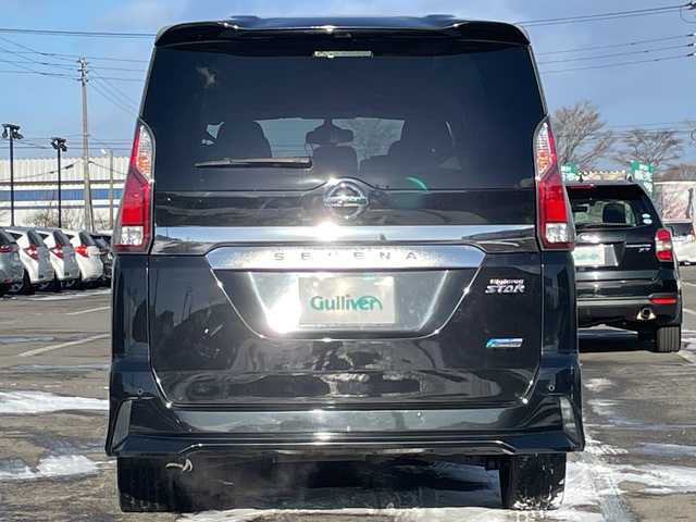 日産 セレナ ハイウェイスター 道央・札幌 2017(平29)年 10万km ダイヤモンドブラック ４WD/純正ディーラーOPナビ/CD/SD/BT/フルセグ/エマージェンシーブレーキ/横滑り防止装置/クルーズコントロール/クリアランスソナー/パーキングアシスト/アラウンドビューモニター/ビルトインETC/アイドリングストップ/ECOMODE/両側パワースライドドア/ステアリングリモコン/プッシュスタート/スマートキー/ハロゲンヘッドライト/オートライト/フォグランプ/電動格納ミラー/ヘッドライトレベライザー/ウィンカーミラー/フロアマット/ドアバイザー/社外エンジンスターター