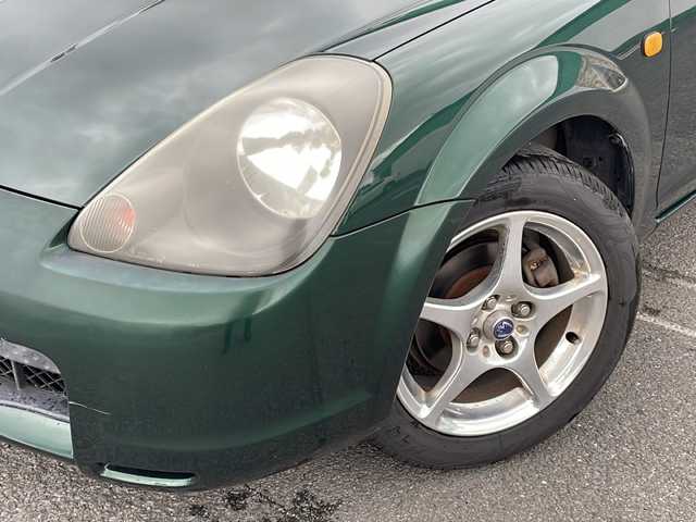 トヨタ ＭＲ－Ｓ V エディション 徳島県 2002(平14)年 10.2万km ダークグリーンマイカ 社外7型SDナビ　AVIC-MRZ99/（ラジオ/フルセグ/SD/BT）/ETC/純正フロアマット/本革シート/ハロゲンヘッドライト/純正15AW/ダブルエアバック/パワーウィンドウ/MTモード付AT/点検記録簿（R3～）