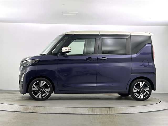 日産 ルークス HWS Gターボ プロパイロットED 愛知県 2020(令2)年 5.7万km アメジストパープル ターボ車　/純正ナビ　/フルセグ　/アラウンドビューモニター　/バックカメラ　/プロパイロット　/レーダークルーズコントロール　/スマートキー/オートエアコン/プッシュスタート/ベンチシート/純正フロアマット/純正AW/両側パワースライドドア　/ビルドインＥＴＣ　/前方ナビ連動ドライブレコーダー/前後コーナーセンサー/LEDヘッドライト/ABS/レーンキープアシスト/横滑り防止装置/スペアキー1本