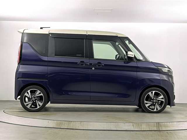 日産 ルークス HWS Gターボ プロパイロットED 愛知県 2020(令2)年 5.7万km アメジストパープル ターボ車　/純正ナビ　/フルセグ　/アラウンドビューモニター　/バックカメラ　/プロパイロット　/レーダークルーズコントロール　/スマートキー/オートエアコン/プッシュスタート/ベンチシート/純正フロアマット/純正AW/両側パワースライドドア　/ビルドインＥＴＣ　/前方ナビ連動ドライブレコーダー/前後コーナーセンサー/LEDヘッドライト/ABS/レーンキープアシスト/横滑り防止装置/スペアキー1本