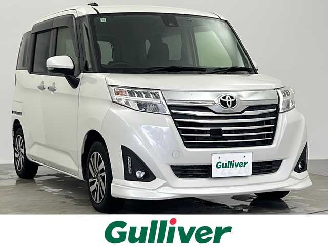 トヨタ ルーミー カスタムG 大阪府 2018(平30)年 5.1万km パールホワイトⅢ 社外ナビ/・Bluetooth/フルセグ/・CD/DVD/クルーズコントロール/前方ドライブレコーダー/両側パワースライドドア/シートリフター/LEDオートライト/フォグライト/電動格納ミラー/スマートキー