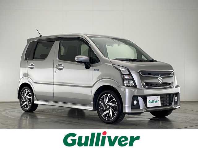 スズキ ワゴンＲ スティングレー HYBRID X リミテッド 宮崎県 2019(平31)年 3.9万km スチールシルバーM 禁煙車/衝突被害軽減ブレーキ/社外ナビTV/（Panasonic/CN-RZ743W/CD/DVD/Bluetooth/フルセグTV)/社外前後ドライブレコーダー/純正ビルトインETC/純正LEDオートライト/純正LEDフォグ/純正15インチアルミ/純正エアロ/純正ルーフエンドスポイラー/純正セキュリティアラーム/純正フロアマット/ヘッドアップディスプレイ/レーンディパーチャーアラート/エネチャージ/オートエアコン/リアプライバシーガラス/ウインカードアミラー/本革巻ハンドル/スマートキー/プッシュエンジンスタート/新車時保証書/取扱い説明書