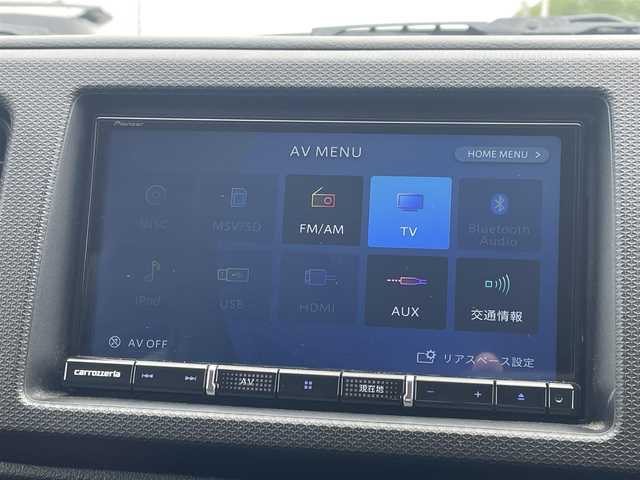 スズキ アルト ワークス 青森県 2017(平29)年 6.2万km ブルーイッシュブラックパール3 ４WD/社外ナビ/フルセグTV/CD/DVD/BT/バックカメラ/柿本改マフラー/ブースト計/スマートキー×２/横滑り防止装置/プッシュスタート/シートカバー付き/社外エアクリーナー/純正マフラー、エアクリーナー、ホーン積込