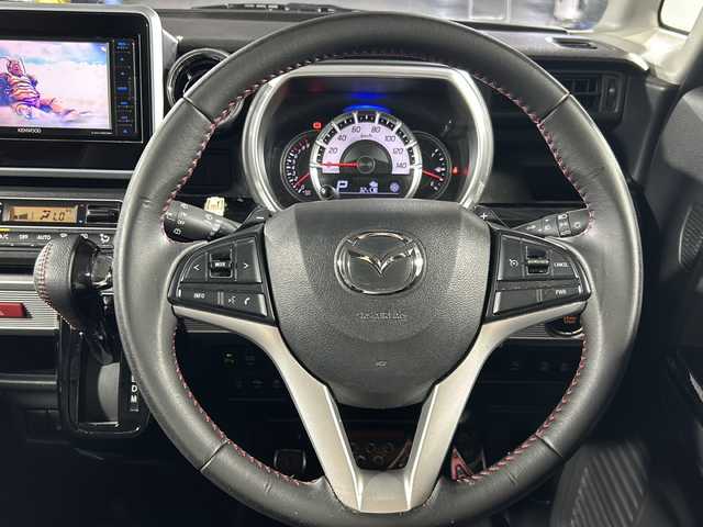マツダ フレアワゴン カスタムスタイル ハイブリッド XT 沖縄県 2018(平30)年 3.8万km パールⅡ 県外仕入/禁煙車/社外ナビ/Bluetooth/フルセグTV/ラジオ/CD/DVD/両側パワースライドドア/クルーズコントロール/パドルシート/天井サーキュレーター/シートヒーター/ドライブレコーダー/ハーフレザーシート/シートバックテーブル/オートライト/オートハイビーム/純正フロアマット/ベンチシート/プッシュスタート/ステアリングリモコン