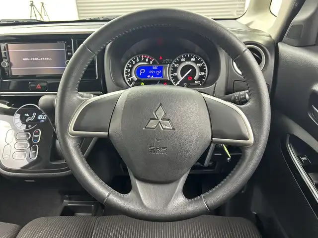 三菱 ｅＫスペース カスタムG セーフティパッケージ 三重県 2019(平31)年 5.5万km パープリッシュネイビーパール 禁煙車/純正ナビ/　フルセグTV/CD/DVD/アラウンドビューモニター/D席シートヒーター/アイドリングストップ/純正LEDヘッドライト/オーマチックハイビーム/片側パワースライドドア/車線逸脱警報/衝突軽減ブレーキシステム