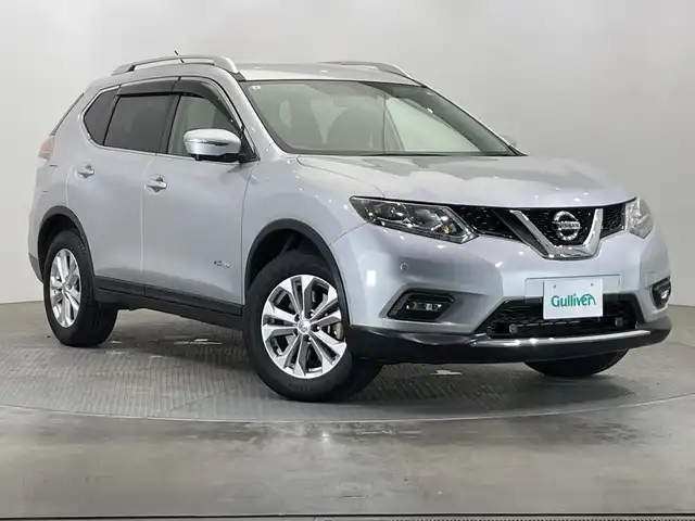 日産 エクストレイル ハイブリッド 20X エマージェンシーブレーキ 栃木県 2015(平27)年 1.1万km ブリリアントシルバー 純正ナビ/(CD/DVD/Bluetooth/フルセグTV/USB/AUX)/エマージェンシーブレーキ/全方位カメラ/ETC/禁煙車/ルーフレール/シートヒーター/オートライト/LEDヘッドライト/横滑り防止装置/フォグランプ/スマートキー/プッシュスタート/ステアリングスイッチ/電動格納ミラー/純正17インチアルミホイール/純正フロアマット/ドアバイザー