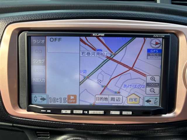 トヨタ ヴィッツ F シエル 宮城県 2013(平25)年 7.6万km ボルドーマイカメタリック 登録時走行距離75363km/社外SDナビ/AM・FM・ワンセグTV/プッシュスタート/ETC/ECOモード/センターコンソール/スマートキー/AC/スペアキー有/フォグランプ/社外アルミホイール/ヘッドライトイベライザー/ウインカーミラー/ドアバイザー/純正フロアマット