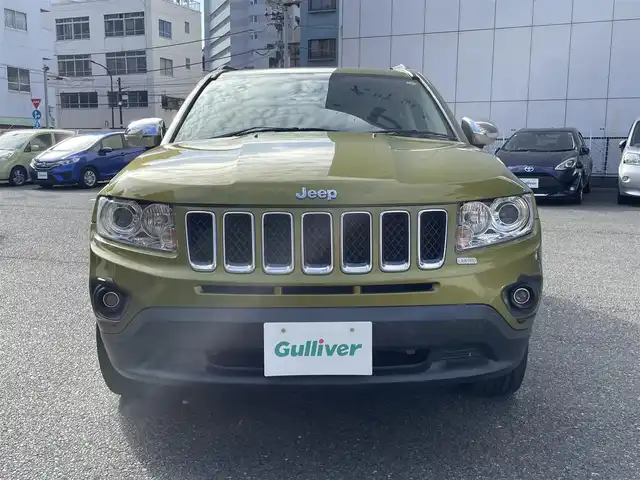 クライスラー・ジープ ジープ コンパス リミテッド 神奈川県 2012(平24)年 3.6万km オニキスグリーン ワンオーナー /サイドビューカメラ  /社外ETC　/クルーズコントロール　/運転席パワーシート　/前席シートヒーター　/純正フロアマット　/純正アルミホイール　/取扱説明書　/保証書　/ハロゲンヘッドライト