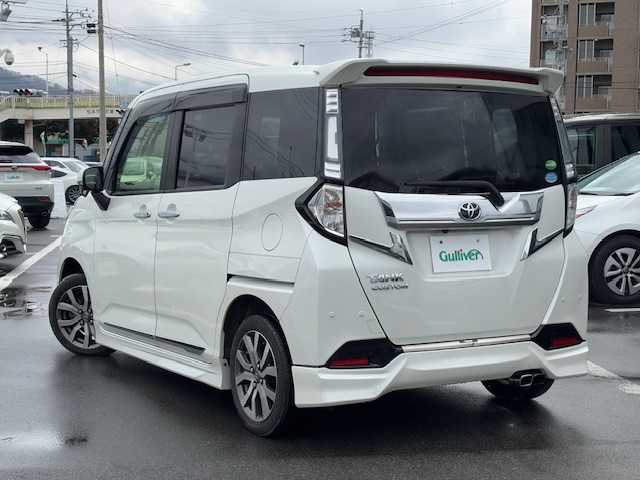 トヨタ タンク カスタムG－T 長野県 2019(令1)年 4.5万km パールホワイトⅢ ターボ/純正ナビ/バックカメラ/ETC/両側パワースライドドア/プリクラッシュセーフティ/ドラレコ/革調シートカバー/クルーズコントロール/コーナーセンサー/純正フロアマット/純正15インチAW/モデリスタエアロ/アイドリングストップ/ステアリングスイッチ/プッシュスタート/LEDオートライト/フォグランプ/オートハイビーム