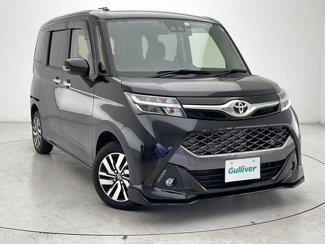 トヨタ タンク カスタムG 千葉県 2020(令2)年 3.9万km ブラックマイカメタリック 純正ナビ　/フルセグテレビ/バックカメラ　/両側パワースライドドア　/プリクラッシュセーフティ/オートマチックハイビーム/ＬＥＤヘッドライト　/クルーズコントロール　/プッシュスタート　/スマートキー　/スペアキー有り　/前席シートヒーター　　/ドライブレコーダー　/ＥＴＣ　/純正14インチアルミ