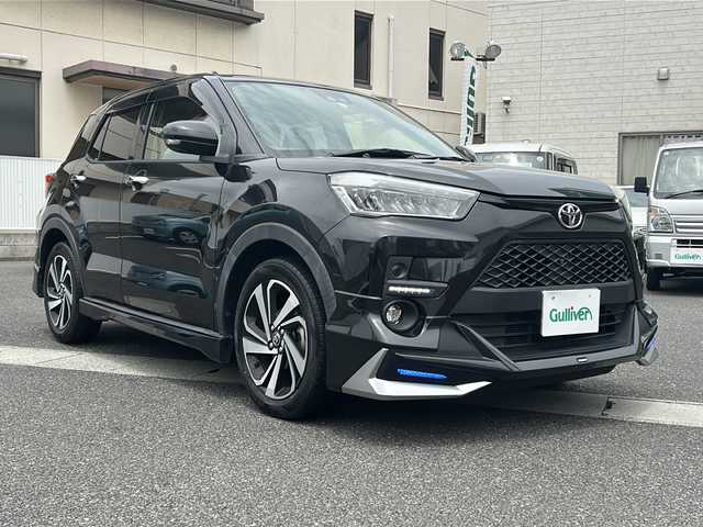 トヨタ ライズ Z 岡山県 2020(令2)年 5.4万km ブラックマイカメタリック 登録時走行距離　54059km/純正ディスプレイオーディオ/（TV/ラジオ/Bluetooth/apple car play）/スマートアシスト/・衝突回避支援ブレーキ機能/・車線逸脱抑制制御機能/・アダプティブクルーズコントロール/・レーンキープコントロール/全方位カメラ/モデリスタエアロ/rosso modello社外マフラー/シートヒーター(D+N席)/ビルトインETC/アイドリングストップ/スペアキー×1/純正17インチアルミホイール/プッシュスタート/スマートキー