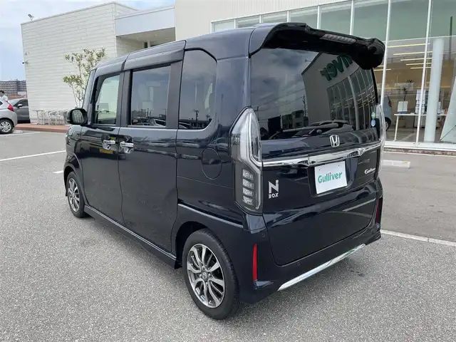 ホンダ Ｎ ＢＯＸ カスタム L 石川県 2021(令3)年 2.6万km ミッドナイトブルービームM 純正メモリーナビ/純正CD/DVD/フルセグTV/バックカメラ/LEDヘッドライト/ETC/ドライブレコーダー/両側パワースライドドア/ホンダセンシング/レーダークルーズ/純正アルミホイール/スマートキー/プッシュスタート/シートヒーター/保証書