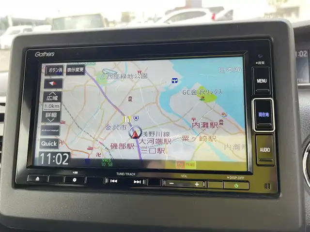 ホンダ Ｎ ＢＯＸ カスタム L 石川県 2021(令3)年 2.6万km ミッドナイトブルービームM 純正メモリーナビ/純正CD/DVD/フルセグTV/バックカメラ/LEDヘッドライト/ETC/ドライブレコーダー/両側パワースライドドア/ホンダセンシング/レーダークルーズ/純正アルミホイール/スマートキー/プッシュスタート/シートヒーター/保証書