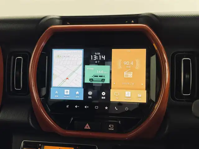スズキ ハスラー HYBRID X 道央・札幌 2020(令2)年 2.6万km バーミリオンオレンジ/ガンメタリック2トーン ・ワンオーナー/・４WD/・純正9インチナビ/　CD/DVD/SD/BT/フルセグ/・全方位カメラ/・ビルトインETC/・前後ドライブレコーダー/・デュアルカメラサポートブレーキ/・レーンキープアシスト/・ダウンヒルアシストコントロール/・グリップコントロール/・SNOWモード/・前席シートヒーター/・LEDヘッドライト/・フォグライト/・オートライト/・プッシュスタート/・スマートキー/・純正フロアマット/・ドアバイザー