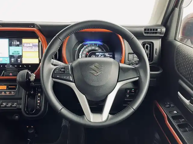 スズキ ハスラー HYBRID X 道央・札幌 2020(令2)年 2.6万km バーミリオンオレンジ/ガンメタリック2トーン ・ワンオーナー/・４WD/・純正9インチナビ/　CD/DVD/SD/BT/フルセグ/・全方位カメラ/・ビルトインETC/・前後ドライブレコーダー/・デュアルカメラサポートブレーキ/・レーンキープアシスト/・ダウンヒルアシストコントロール/・グリップコントロール/・SNOWモード/・前席シートヒーター/・LEDヘッドライト/・フォグライト/・オートライト/・プッシュスタート/・スマートキー/・純正フロアマット/・ドアバイザー