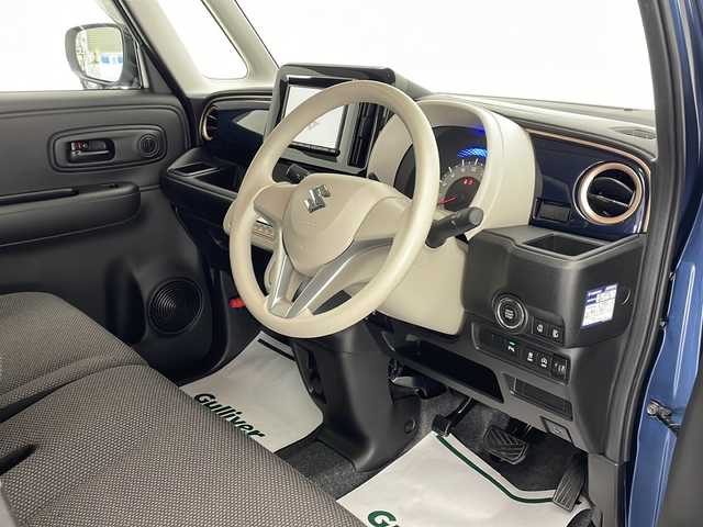 スズキ ワゴンＲ スマイル HYBRID S 宮崎県 2022(令4)年 0.2万km インディゴブルーメタリック 禁煙車/衝突被害軽減ブレーキ/純正8型ナビＴＶ/（Panasonic/CN-RZ875/CD/DVD/Bluetooth/フルセグTV）/純正バックカメラ/純正セキュリティアラーム/両側電動スライドドア/レーンディパーチャーアラート/クリアランスソナー/エネチャージ/オートエアコン/シートヒーター/リアプライバシーガラス/電動格納ミラー/スマートキー/プッシュエンジンスタート/スペアキー/新車時保証書/取扱い説明書