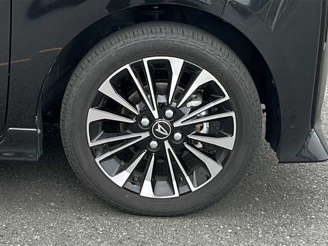 ダイハツ タント カスタム RS 茨城県 2024(令6)年 0.5万km ブラックマイカメタリック 社外ディスプレイオーディオ/　　BT/CD/バックカメラ/両側パワースライドドア/N席イージークローザー/LEDオートライト/ハーフレザーシート/シートヒーター/純正15インチアルミホイール/アイドリングストップ/スマートキー/ETC