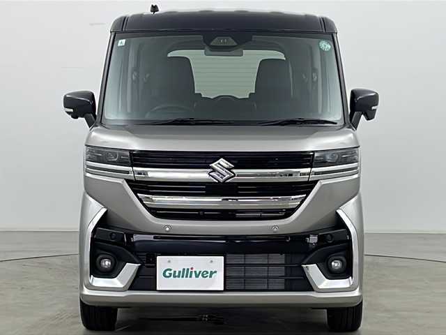 スズキ スペーシア カスタム HYBRID XS 道央・札幌 2024(令6)年 0.1万km未満 スチールシルバーメタリック/ブルーイッシュブラックパール ・4WD/・寒冷地仕様/・純正メモリーナビ&フルセグ&CD&DVD&BT&Applecarplay&Androioauto&USB&ipod&HDMI/・スズキセーフティサポート/・ヘッドアップディスプレイ/・デュアルセンサーブレーキサポート/・レーンディパーチャープリペンション/・アダプティブクルーズコントロール/・標識認識機能/・先行車発進お知らせ/・レーンキープアシスト/・全方位カメラ/・両側パワースライドドア/・シートヒーター/・ハンドルヒーター/・革巻きステアリング/・ステアリングスイッチ/・電動パーキングホールド/・後席パーソナルテーブル/・スリムサーキュレーター/・オートライト/・LEDヘッドライト/・LEDフォグランプ/・ヘッドライトレベライザー/・プッシュスタート/・アイドリングストップ/・スマートキー/・横滑り防止