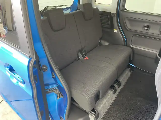 スズキ スペーシア HYBRID X 新潟県 2019(令1)年 2.8万km ブリスクブルーM 両側パワースライドドア　/社外メモリナビ（CD・USB）/デュアルセンサーブレーキサポート　/レーンキープアシスト　/後方コーナーセンサー　/ハロゲンオートライト　/地デジ　/アイドリングストップ　/純正フロアマット　/スマートキー/スペアキー/保証書/ABS/横滑り防止装置/盗難防止装置