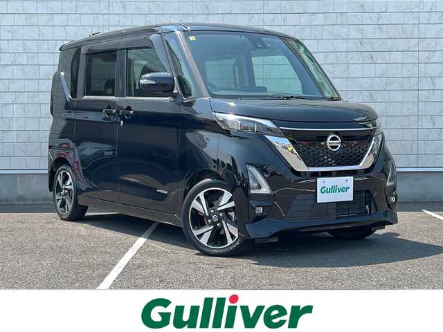 日産 ルークス HWS Gターボ プロパイロットED 栃木県 2020(令2)年 4.3万km ブラック プロパイロット/アダプティブヘッドライト/ドライブレコーダー/両側パワースライドドア/クルーズコントロール/スペアキー/純正ナビ/アラウンドビューモニター/Ｂｌｕｅｔｏｏｔｈ/デジタルインナーミラー/アイドリングストップ/スペアキー/ETC/純正フロアマット/ABS/横滑り防止機能/コーナーセンサー/レーンキープアシスト/盗難防止装置/衝突被害軽減システム