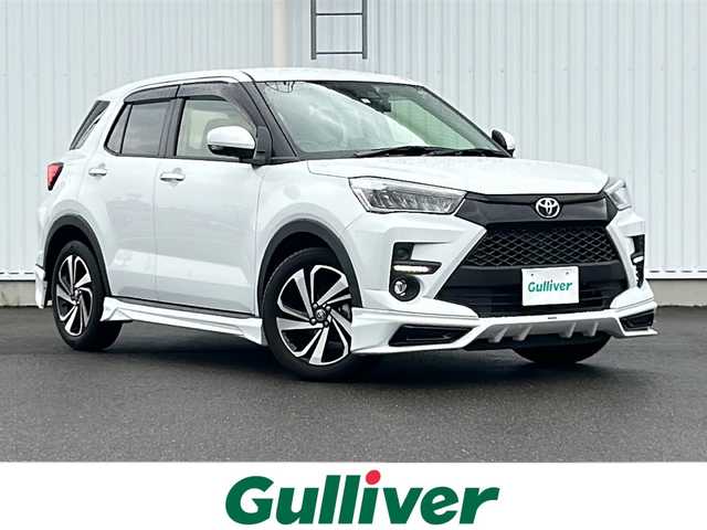 トヨタ ライズ Z 愛媛県 2023(令5)年 0.2万km シャイニングホワイトパール 社外9インチナビ/（フルセグTV/DVD/CD/BT）/全方位カメラ/スマートアシスト/・衝突被害軽減ブレーキ/・レーンキープアシスト/・レーダークルーズコントロール/・先行車発進お知らせ機能/BSM/TRDエアロ（F・S・R）/シートヒーター/ETC/ドライブレコーダー/LEDオートライト/フォグランプ/コーナーセンサー/革巻きステアリング/ステアリングスイッチ/純正17インチAW/純正フロアマット/スマートキー
