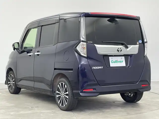 トヨタ ルーミー カスタムG－T 新潟県 2021(令3)年 4.8万km クールバイオレットクリスタルシャイン 純正9インチメモリナビ /　・CD DVD BT フルセグTV HDMI /フリップダウンモニター/バックカメラ/両側パワースライドドア /シートヒーター /コーナーセンサー /トヨタセーフティセンス /　・PCS（プリクラッシュセーフティ）/　・LKA （レーンキープアシスト）/　・レーダークルーズコントロール /ドライブレコーダー/ETC/LEDヘッドライト