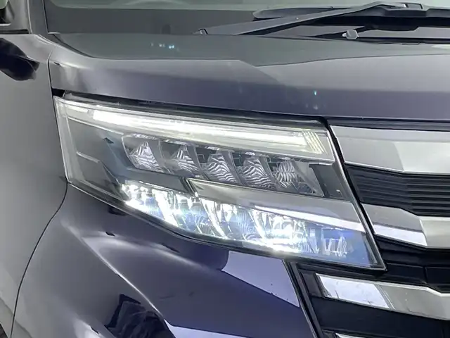 トヨタ ルーミー カスタムG－T 新潟県 2021(令3)年 4.8万km クールバイオレットクリスタルシャイン 純正9インチメモリナビ /　・CD DVD BT フルセグTV HDMI /フリップダウンモニター/バックカメラ/両側パワースライドドア /シートヒーター /コーナーセンサー /トヨタセーフティセンス /　・PCS（プリクラッシュセーフティ）/　・LKA （レーンキープアシスト）/　・レーダークルーズコントロール /ドライブレコーダー/ETC/LEDヘッドライト