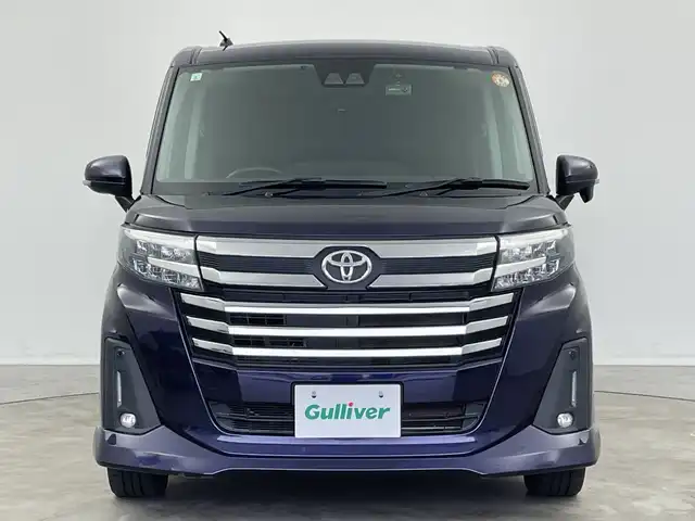 トヨタ ルーミー カスタムG－T 新潟県 2021(令3)年 4.8万km クールバイオレットクリスタルシャイン 純正9インチメモリナビ /　・CD DVD BT フルセグTV HDMI /フリップダウンモニター/バックカメラ/両側パワースライドドア /シートヒーター /コーナーセンサー /トヨタセーフティセンス /　・PCS（プリクラッシュセーフティ）/　・LKA （レーンキープアシスト）/　・レーダークルーズコントロール /ドライブレコーダー/ETC/LEDヘッドライト