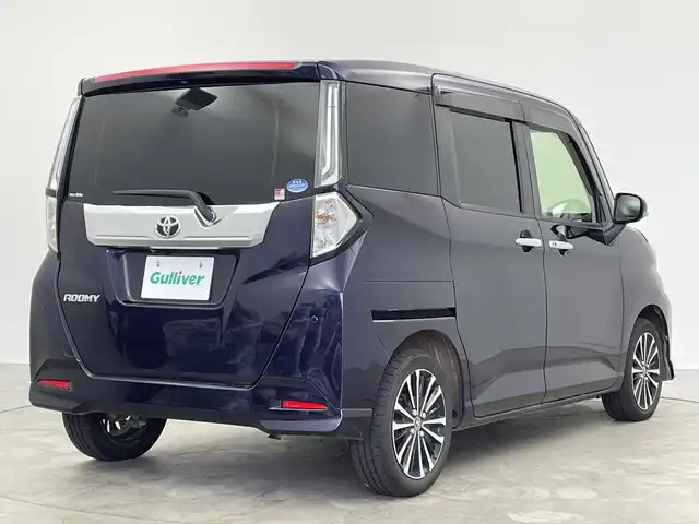 トヨタ ルーミー カスタムG－T 新潟県 2021(令3)年 4.8万km クールバイオレットクリスタルシャイン 純正9インチメモリナビ /　・CD DVD BT フルセグTV HDMI /フリップダウンモニター/バックカメラ/両側パワースライドドア /シートヒーター /コーナーセンサー /トヨタセーフティセンス /　・PCS（プリクラッシュセーフティ）/　・LKA （レーンキープアシスト）/　・レーダークルーズコントロール /ドライブレコーダー/ETC/LEDヘッドライト