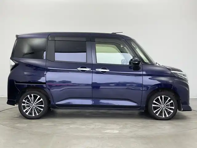 トヨタ ルーミー カスタムG－T 新潟県 2021(令3)年 4.8万km クールバイオレットクリスタルシャイン 純正9インチメモリナビ /　・CD DVD BT フルセグTV HDMI /フリップダウンモニター/バックカメラ/両側パワースライドドア /シートヒーター /コーナーセンサー /トヨタセーフティセンス /　・PCS（プリクラッシュセーフティ）/　・LKA （レーンキープアシスト）/　・レーダークルーズコントロール /ドライブレコーダー/ETC/LEDヘッドライト