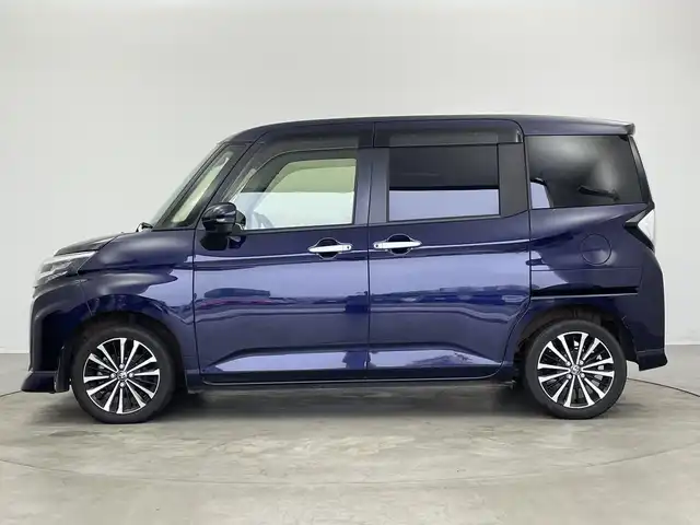 トヨタ ルーミー カスタムG－T 新潟県 2021(令3)年 4.8万km クールバイオレットクリスタルシャイン 純正9インチメモリナビ /　・CD DVD BT フルセグTV HDMI /フリップダウンモニター/バックカメラ/両側パワースライドドア /シートヒーター /コーナーセンサー /トヨタセーフティセンス /　・PCS（プリクラッシュセーフティ）/　・LKA （レーンキープアシスト）/　・レーダークルーズコントロール /ドライブレコーダー/ETC/LEDヘッドライト