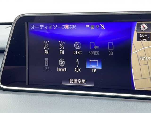 レクサス ＲＸ 450h Fスポーツ 山形県 2017(平29)年 6.2万km グラファイトブラックガラスフレーク 禁煙車/サンルーフ/赤レザーシート/Lexus Safety System＋/・プリクラッシュセーフティ/・レーントレーシングアシスト（ＬＴＡ）/・ITS Connect/・レーダークルーズコントロール/・オートマチックハイビーム（ＡＨＢ）/・ロードサインアシスト（ＲＳＡ）/・先行車発進告知機能（ＴＭＮ）/ヘッドアップディスプレイ/ブラインドスポットモニター/純正ナビ/CD.DVD.BT.USB.AUX.Blu-ray/バックカメラ/フルセグ/パワーシート/シートヒーター/ベンチレーション/ETC2.0/パドルシフト/GPSレーダー/電動パーキングブレーキ/オートホールド/プッシュスタート/スマートキー