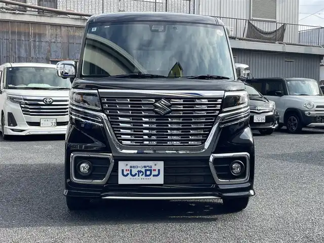 スズキ スペーシア カスタム HYBRID XS 岐阜県 2018(平30)年 1.3万km ブルーイッシュブラックパール3 (株)IDOMが運営する【じしゃロン多治見店】の自社ローン対象車両になります。こちらは現金ご利用時の価格です。自社ローンご希望の方は別途その旨お申付け下さい。/両側パワースライドドア/デュアルセンサーブレーキサポート/レーンキープアシスト/コーナーセンサー/運転席シートヒーター/アイドリングストップ/オートライト/フォグランプ/電動格納ミラー