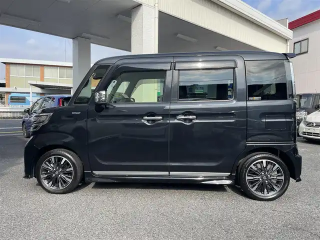 スズキ スペーシア カスタム HYBRID XS 岐阜県 2018(平30)年 1.3万km ブルーイッシュブラックパール3 (株)IDOMが運営する【じしゃロン多治見店】の自社ローン対象車両になります。こちらは現金ご利用時の価格です。自社ローンご希望の方は別途その旨お申付け下さい。/両側パワースライドドア/デュアルセンサーブレーキサポート/レーンキープアシスト/コーナーセンサー/運転席シートヒーター/アイドリングストップ/オートライト/フォグランプ/電動格納ミラー