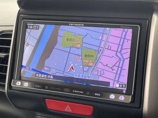 ホンダ Ｎ ＢＯＸ カスタム SSパッケージ 千葉県 2014(平26)年 5.4万km プレミアムブロンズパール 社外ナビ（フルセグTV/CD/DVD/SD）/ＥＴＣ/両側電動スライドドア/純正14インチアルミホイール/純正フロアマット/電動格納ミラー/ドアバイザー/プッシュスタート/スマートキー