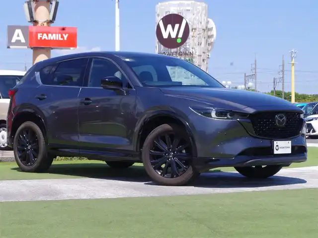マツダ ＣＸ－５ XD スポーツアピアランス 千葉県 2022(令4)年 2.5万km マシーングレープレミアムM i-ACTIVSENSE/・スマートシティブレーキサポート/・レーンキープ・アシスト・システム/・ブラインドスポットモニタリング/アクティブ・ドライビング・ディスプレイ/パワーバックドア/ブラックレザーシート/前席パワーシート/各席シートヒーター/ワイヤレス充電/純正SDナビ/地デジTV/【Bluetooth接続】/360°ビュー・モニター/革巻きステアリング/ステアリングヒーター/ステアリングスイッチ/パドルシフト/ETC/LEDヘッドライト/ウインカーミラー/コーナーセンサー/純正19インチアルミホイル/サイド/カーテンエアバッグ/アドバンストキーレスエントリー