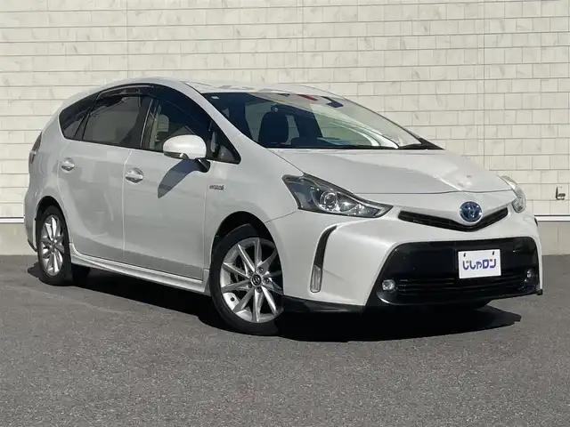 トヨタ プリウス α G ツーリングセレクション 栃木県 2014(平26)年 11.8万km ホワイトパールクリスタルシャイン 株)IDOMが運営する【じしゃロン小山店】の自社ローン専用車両になります。こちらは現金またはオートローンご利用時の価格です。自社ローンご希望の方は別途その旨お申付け下さい//禁煙車/純正フルセグナビ/（CD/DVD/AM/FMラジオ）/(Bluetooth)/スマートキー/プッシュスタート/バックカメラ/クルーズコントロール/ＥＴＣ/１００V充電/パワーシート/フリップダウンモニター/バックフォグランプ/ステアリングリモコン/電動格納ドアミラー/パワーウインドウ/オートライト/防眩ミラー