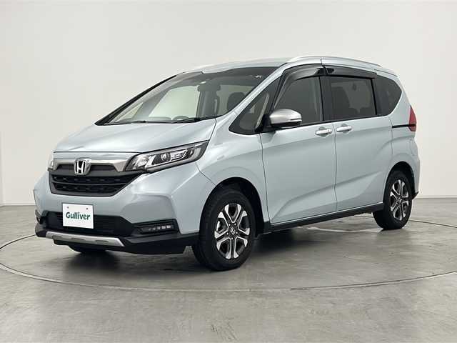 ホンダ フリード ハイブリット クロスター 群馬県 2022(令4)年 1.2万km フィヨルドミストパール 純正９型ナビ　バックカメラ　前後ドラレコ　ＥＴＣ　ハーフレザーシート　シートヒーター　両側電動スライドドア　アダプティブクルーズコントロール　衝突被害軽減ブレーキ　ルーフレール　ＬＥＤライト　禁煙車