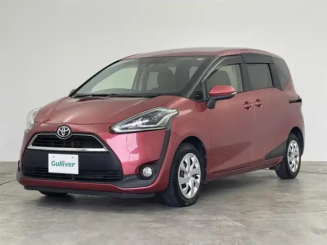 トヨタ シエンタ G 群馬県 2015(平27)年 4万km レッドマイカM 純正７インチナビ　バックカメラ　プリクラッシュセーフティ　車線逸脱警報　オートマチックハイビーム　両側パワースライドドア　ＬＥＤヘッドライト　ＥＴＣ　純正ドライブレコーダー　スペアキー　禁煙車