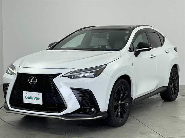レクサス ＮＸ 350h Fスポーツ 愛知県 2022(令4)年 1.9万km ホワイトノーヴァガラスフレーク サンルーフ/純正ナビ/ヘッドアップディスプレイ/パドルシフト/純正ナビ/全方位カメラ/4WD/ブラインドスポットモニター/ACC/電動リアゲード/パワーシート/シートヒーター全席/シートクーラー/ステアリングヒーター/パドルシフト/後退時連動式ドアミラー/純正LEDライト/純正フロアマット/ETC2.0/ドライブレコーダー/純正AW/コーナーセンサー/レーンキープ/オートライト/オートマチックハイビーム/コーナーセンサー