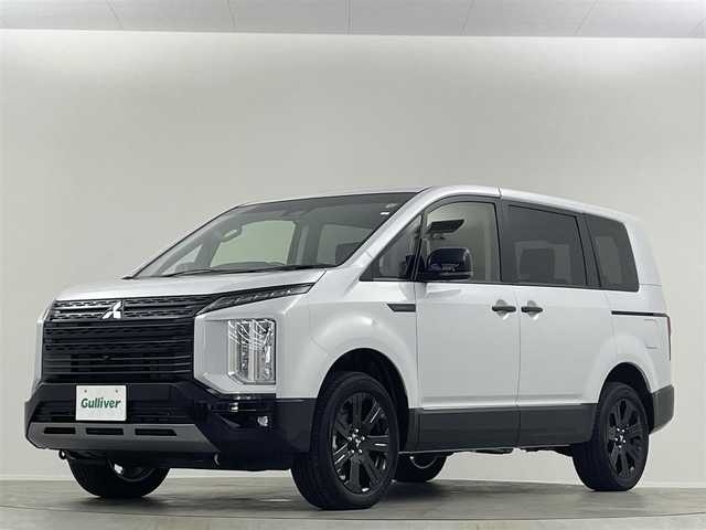 三菱 デリカＤ：５ シャモニー 埼玉県 2025(令7)年 0.1万km未満 ホワイトダイヤモンド 登録済未使用車 11型ナビ 後席 全方位 BSM レーダークルーズコントロール　レーンアシスト　シートヒーター　ハンドルヒーター　電動リアゲート　AC100V　
