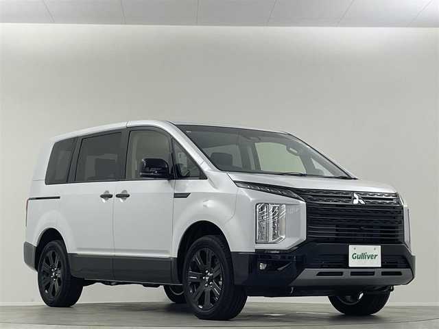 三菱 デリカＤ：５ シャモニー 埼玉県 2025(令7)年 0.1万km未満 ホワイトダイヤモンド 登録済未使用車 11型ナビ 後席 全方位 BSM レーダークルーズコントロール　レーンアシスト　シートヒーター　ハンドルヒーター　電動リアゲート　AC100V　