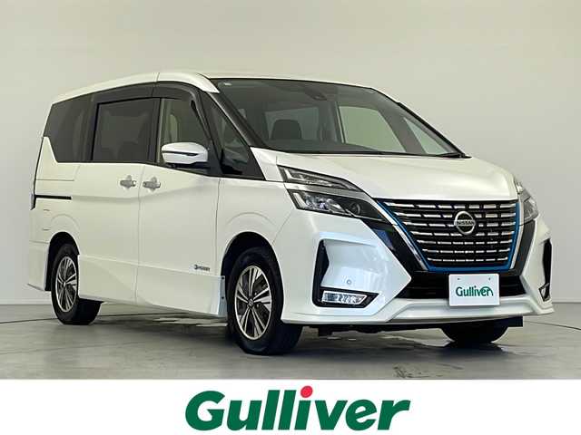 日産 セレナ e－パワー ハイウェイスター V 岐阜県 2020(令2)年 6.8万km ブリリアントホワイトパール 純正10インチナビ/CD/DVD/Blu-ray/USB/Bluetooth/フルセグ/両側パワースライドドア/プロパイロット/ステアリングヒーター/パーキングアシスト/ステアリングスイッチ/ETC/ドライブレコーダー/純正フロアマット/純正ドアバイザー/純正15インチアルミホイール